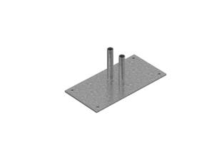 Voetplaat staal groot